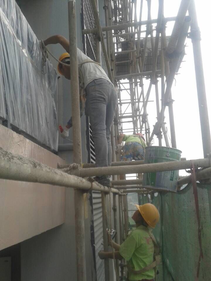 友情漆金沙外墻工程正式啟動